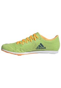 Adidas - Buty kolce adidas Distancestar M GY0947 pomarańczowe zielone. Zapięcie: sznurówki. Kolor: zielony, wielokolorowy, pomarańczowy. Materiał: materiał #7