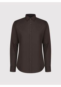 Pako Lorente - PAKO LORENTE – Brązowa koszula męska. Kolor: brązowy. Materiał: bawełna, elastan. Długość rękawa: długi rękaw. Długość: długie #3