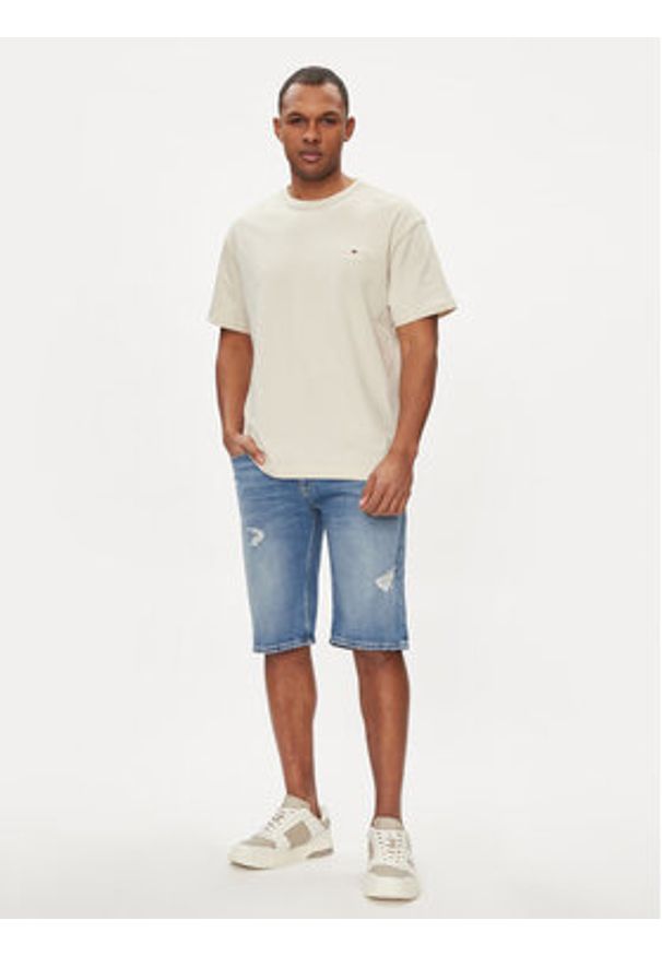 Tommy Jeans Szorty jeansowe Ronnie DM0DM18794 Niebieski Slim Fit. Kolor: niebieski. Materiał: bawełna