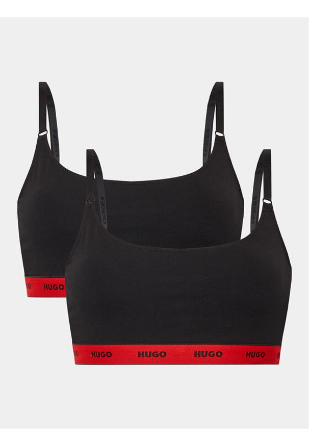 Hugo - HUGO Komplet biustonoszy topów 50480158 Czarny. Kolor: czarny. Materiał: bawełna