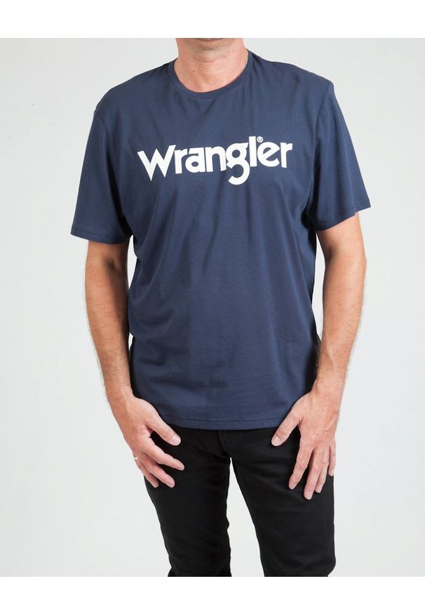 Wrangler - WRANGLER LOGO TEE MĘSKA KOSZULKA T-SHIRT W7X1D3114