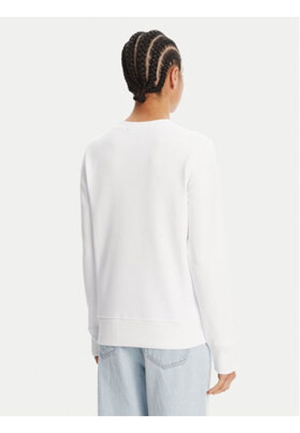 Versace Jeans Couture Bluza 78HAIC06 Biały Regular Fit. Typ kołnierza: kołnierzyk włoski. Kolor: biały. Materiał: bawełna