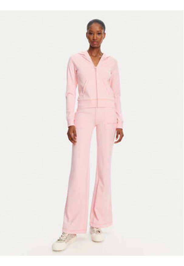 Juicy Couture Bluza Active JCSAS125401 Różowy Slim Fit. Kolor: różowy. Materiał: syntetyk
