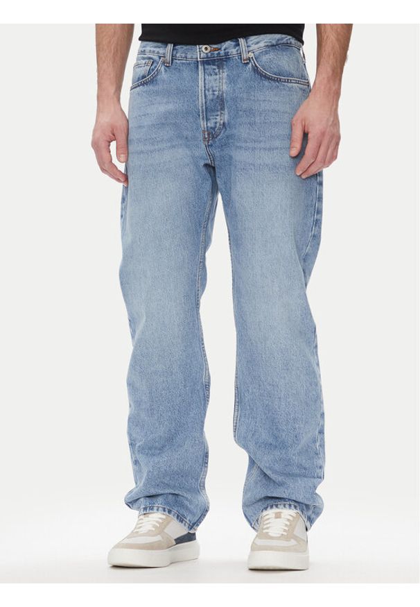Pepe Jeans Jeansy Penn PM207704 Niebieski Loose Fit. Kolor: niebieski