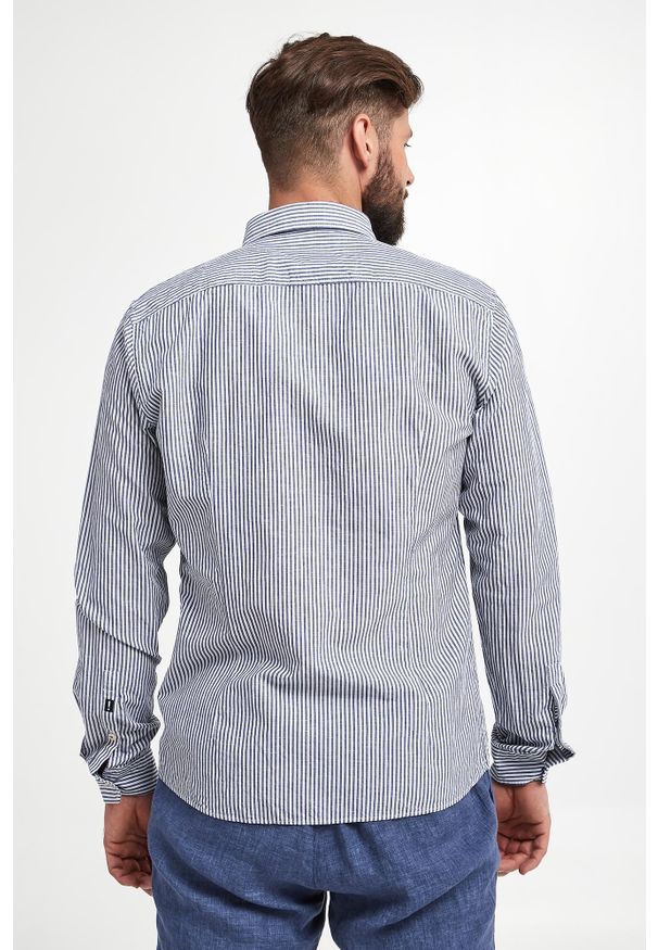JOOP! Jeans - Koszula męska lniana Heli2-W JOOP! JEANS. Materiał: len