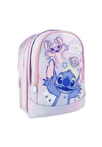 Disney - Plecak szkolny Stitch 100 % poliester. Kolor: różowy. Materiał: poliester. Wzór: motyw z bajki #1