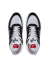 Love Moschino - LOVE MOSCHINO Sneakersy JA15455G0LIN100A Czarny. Kolor: czarny. Materiał: skóra