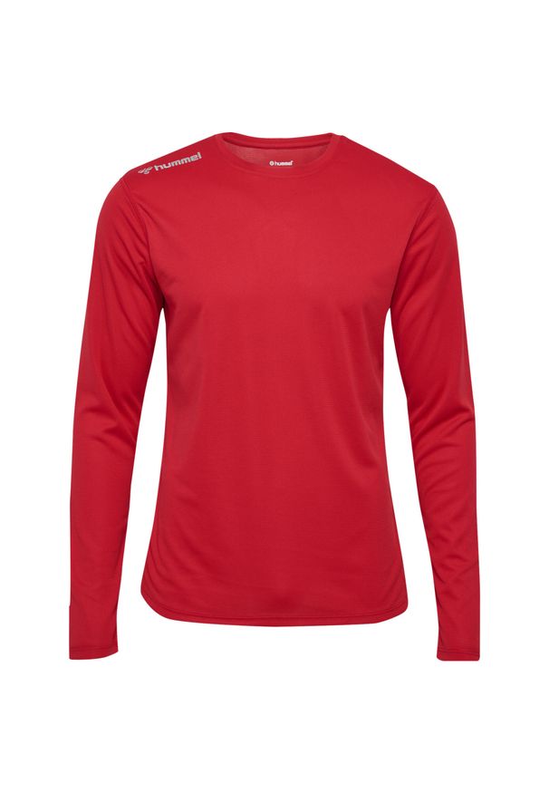 Dżersej z długim rękawem Hummel Run. Kolor: czerwony, różowy, wielokolorowy. Materiał: jersey. Długość rękawa: długi rękaw. Długość: długie. Sport: bieganie