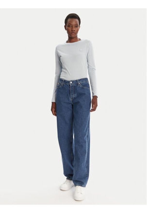 Hugo - HUGO Bluzka Daliria_B 50520316 Błękitny Regular Fit. Kolor: niebieski. Materiał: bawełna