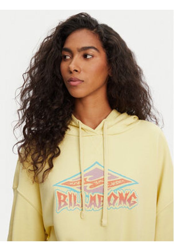 Billabong Bluza All Time EBJFT00146 Żółty Boxy Fit. Kolor: żółty. Materiał: bawełna