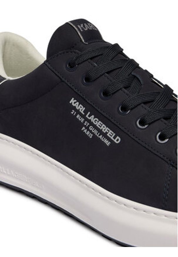 Karl Lagerfeld - KARL LAGERFELD Sneakersy Kapri Lug KL57522 Granatowy. Kolor: niebieski. Materiał: nubuk, skóra