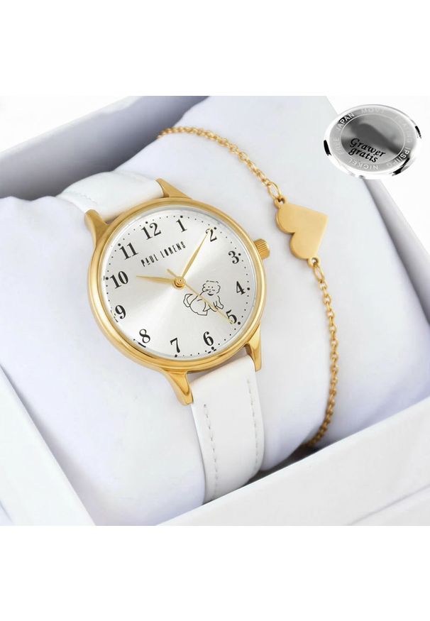 Paul Lorens Zestaw zegarek komunijny Paul Lorens -CANIS-12491A2-3C2 (zsrt) + bransoletka PIESEK