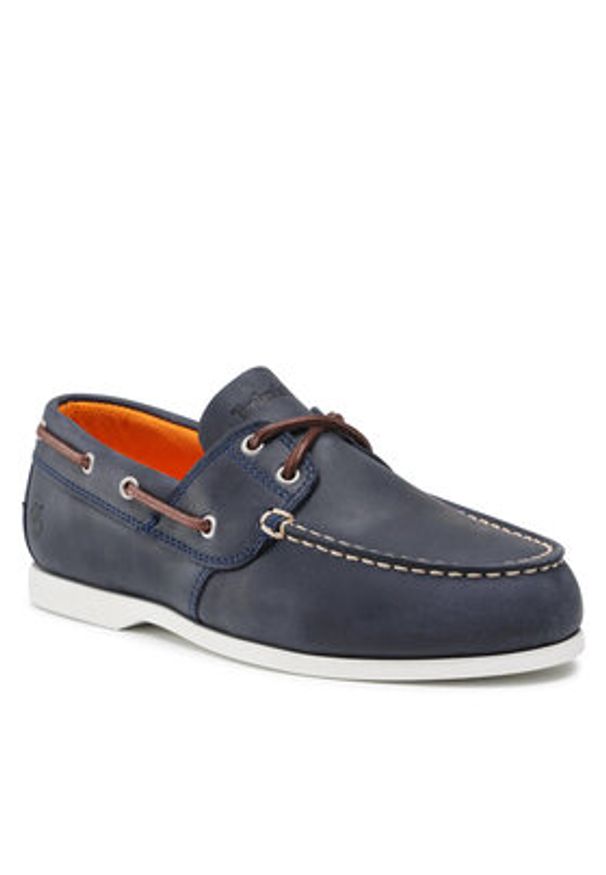 Timberland Mokasyny Cedar Bay TB0A28BM0191 Granatowy. Kolor: niebieski. Materiał: nubuk, skóra