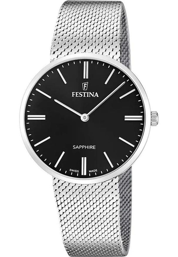 Zegarek damski Festina F20074-4 srebrny. Kolor: srebrny