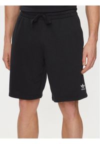Adidas - adidas Szorty sportowe Essentials+ Made With Hemp Shorts HR8617 Czarny Regular Fit. Kolor: czarny. Materiał: bawełna. Styl: sportowy