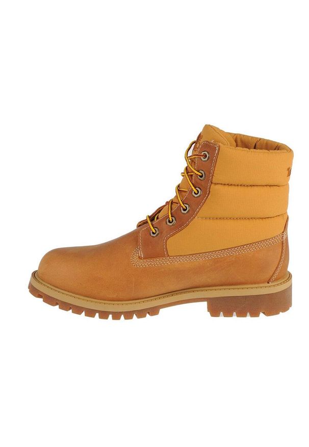 Trapery dziewczęce, Timberland 6 In Premium Boot. Kolor: brązowy, wielokolorowy. Styl: sportowy. Sport: turystyka piesza