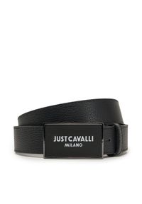 Just Cavalli Pasek Damski 78QA6F10 ZP295 Czarny. Kolor: czarny. Materiał: skóra