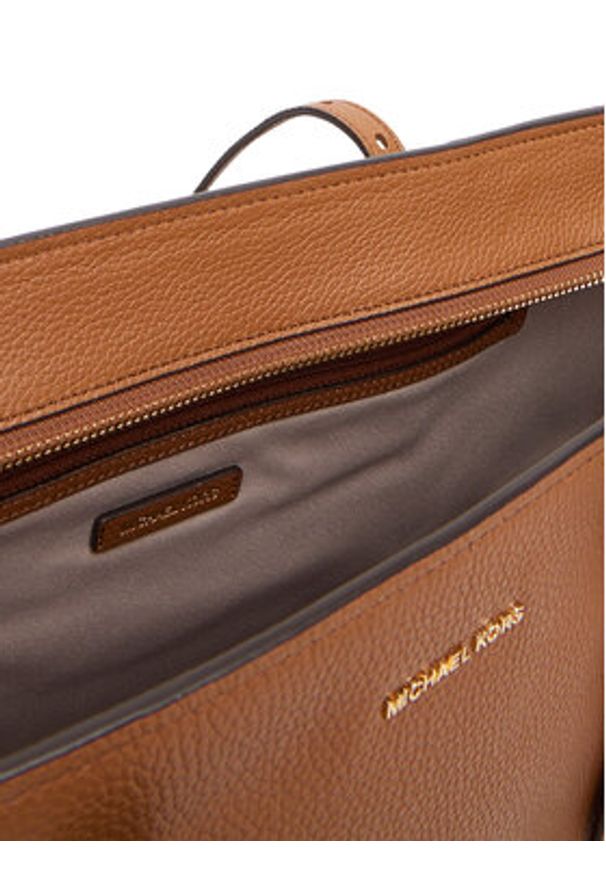 MICHAEL Michael Kors Torebka Quinn 30T5GQNT9L Brązowy. Kolor: brązowy. Materiał: skórzane