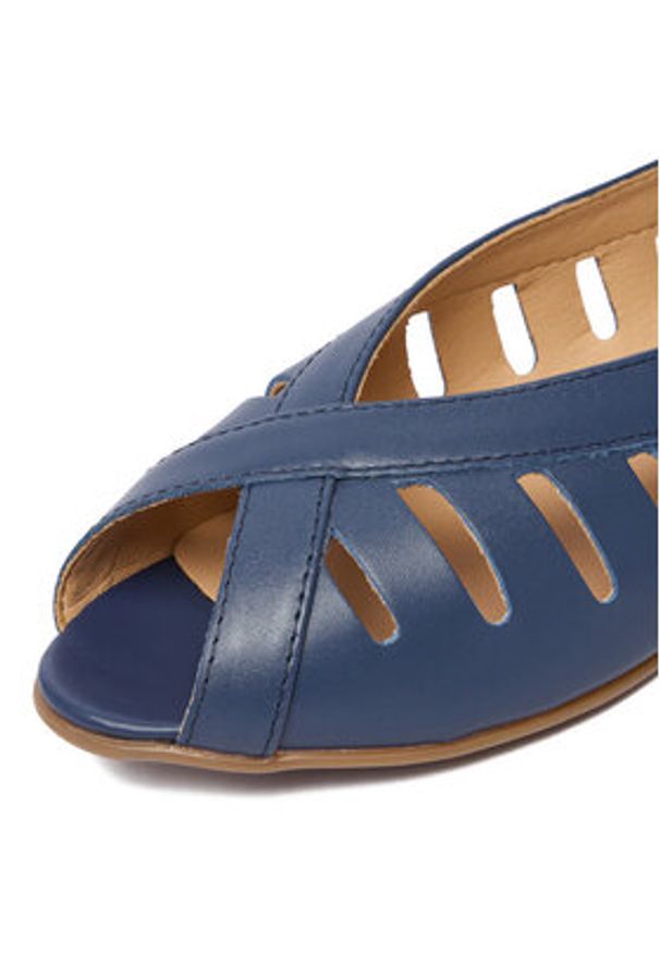 Lasocki Baleriny CEO-RST-ERICA-66 Granatowy. Kolor: niebieski. Materiał: skóra