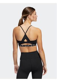 Adidas - adidas Biustonosz sportowy adidas Aeroreact Training Light-Support 3-Stripes Bra HC7862 Czarny. Kolor: czarny. Materiał: syntetyk #3