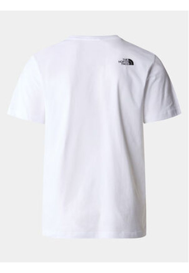The North Face T-Shirt Easy NF0A87N5 Biały Regular Fit. Kolor: biały. Materiał: bawełna
