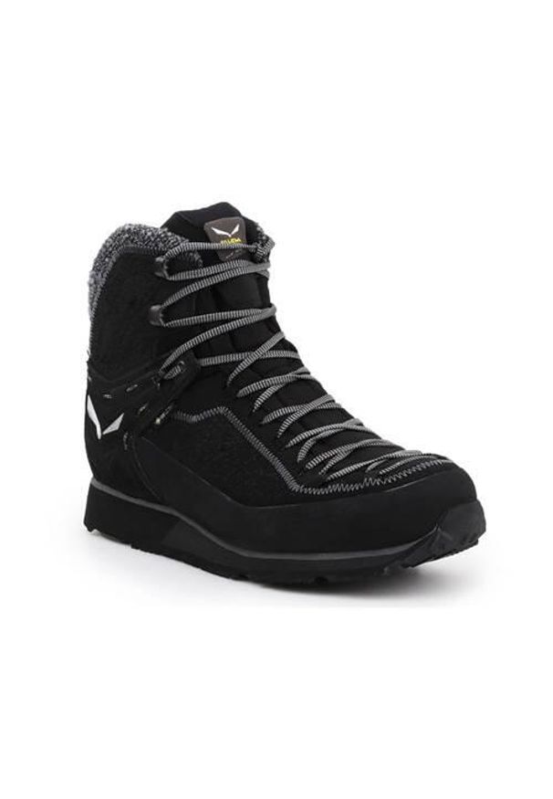 Buty trekkingowe męskie Salewa MS Mtn Trainer 2 Winter. Wysokość cholewki: za kostkę. Zapięcie: sznurówki. Kolor: wielokolorowy, czarny, szary. Materiał: materiał. Szerokość cholewki: normalna