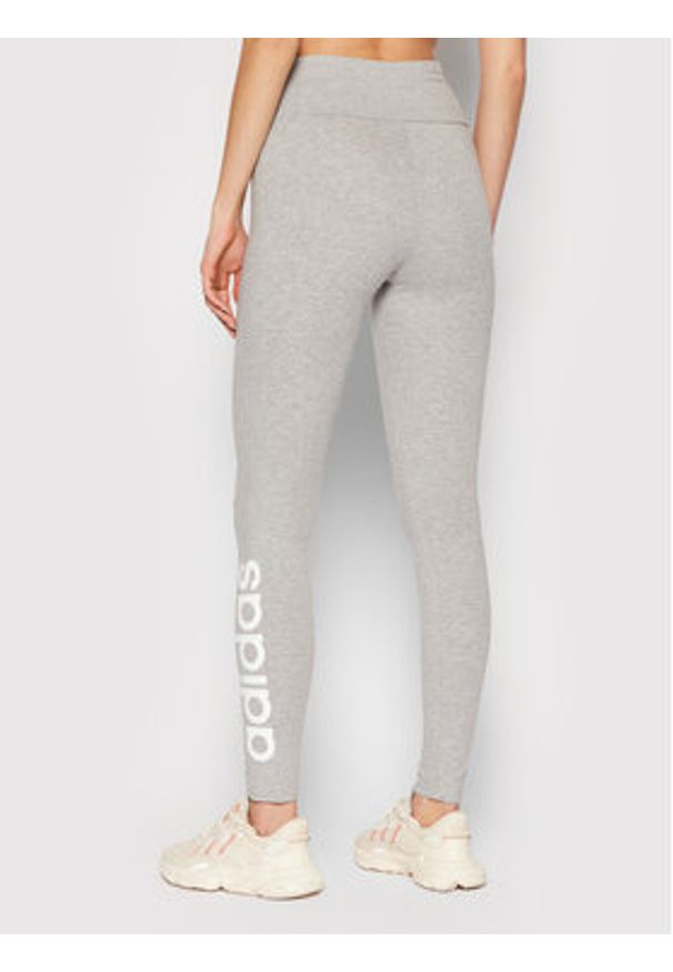 Adidas - adidas Legginsy Loungewear Essentials Logo GL0638 Szary Slim Fit. Kolor: szary. Materiał: bawełna