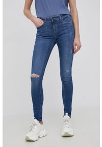 Noisy may - Noisy May jeansy damskie medium waist. Kolor: niebieski