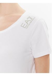 EA7 Emporio Armani T-Shirt 8NTT50 TJFKZ 1100 Biały Regular Fit. Kolor: biały. Materiał: bawełna #3
