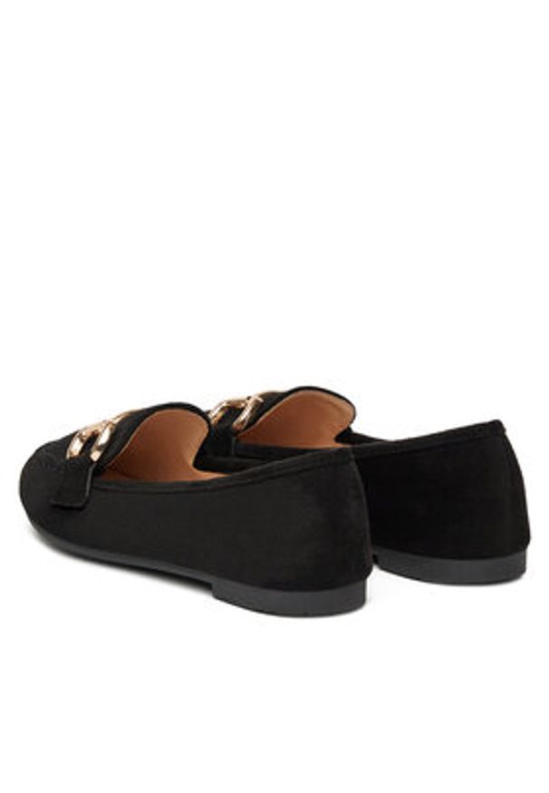 DeeZee Mokasyny LE601-42 Czarny. Kolor: czarny. Materiał: materiał