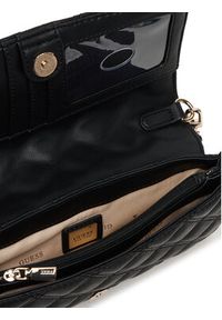 Guess Torebka Giully II Mini HWQG96 73750 Czarny. Kolor: czarny. Materiał: skórzane