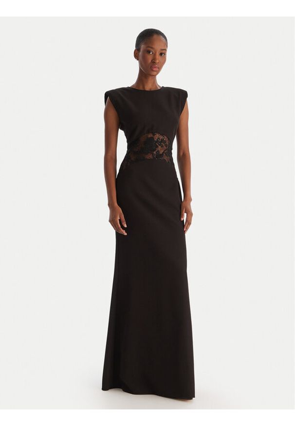 ACCESS FASHION Sukienka wieczorowa 54-3309-168 Czarny Regular Fit. Kolor: czarny. Materiał: syntetyk. Styl: wizytowy