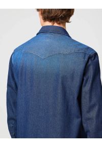 Wrangler - MESKA KOSZULA JEANSOWA WRANGLER 27MW DARK STONE 112341088. Materiał: jeans #3