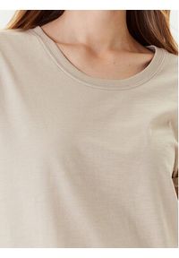 United Colors of Benetton - United Colors Of Benetton T-Shirt 3BVXD109F Beżowy Regular Fit. Kolor: beżowy. Materiał: bawełna #5