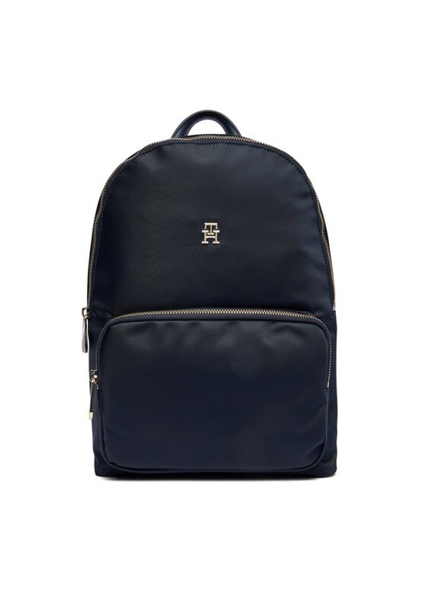 TOMMY HILFIGER - Tommy Hilfiger Plecak Poppy Th Backpack AW0AW15641 Granatowy. Kolor: niebieski. Materiał: materiał