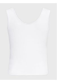 Dickies Top Mapleton DK0A4XB9 Biały Slim Fit. Kolor: biały. Materiał: bawełna
