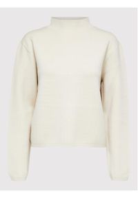 Selected Femme Sweter Merle 16085206 Beżowy Relaxed Fit. Kolor: beżowy. Materiał: wiskoza #4