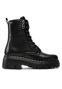 Karl Lagerfeld - KARL LAGERFELD Trapery KL45364 Czarny. Kolor: czarny. Materiał: skóra #1