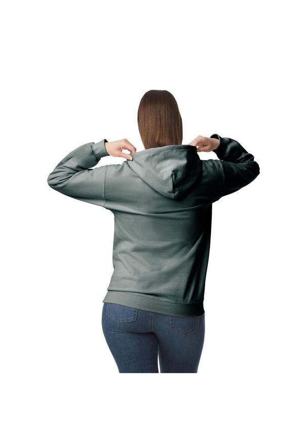 GILDAN - Bluza Z Kapturem Dla Dorosłych Unisex Softstyle Fleece Midweight. Typ kołnierza: kaptur. Kolor: szary. Materiał: poliester, bawełna