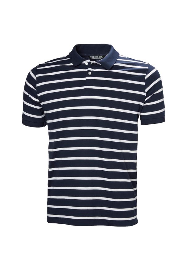 Polo Helly Hansen Newport 2.0. Typ kołnierza: polo. Kolor: niebieski. Materiał: jersey. Wzór: paski. Styl: klasyczny
