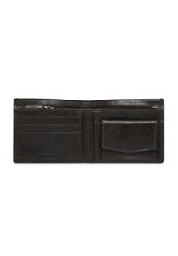 Ochnik - Brązowy niezapinany skórzany portfel męski. Kolor: brązowy. Materiał: skóra #3