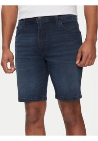 Wrangler Szorty jeansowe Texas 112350904 Granatowy Regular Fit. Kolor: niebieski. Materiał: jeans