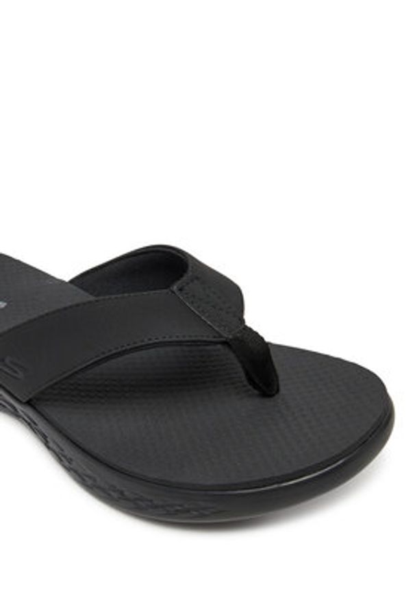 skechers - Skechers Japonki On-The-Go 600-Vacay 140702/BBK Czarny. Kolor: czarny. Materiał: materiał
