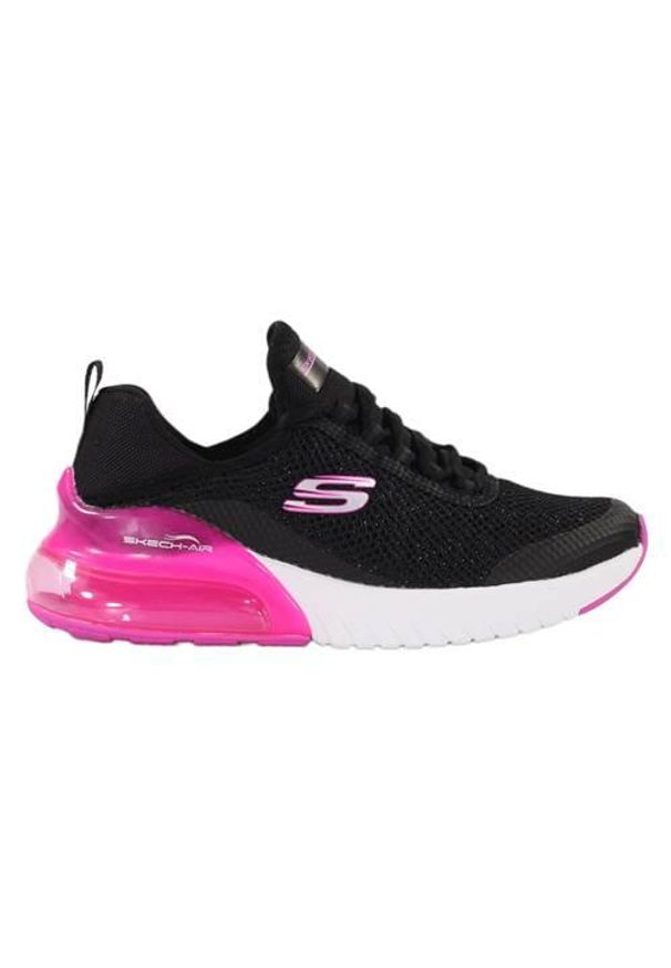 skechers - Buty do chodzenia damskie Skechers Skechair. Zapięcie: sznurówki. Kolor: czarny. Materiał: materiał. Szerokość cholewki: normalna. Sport: turystyka piesza