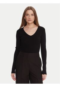 Kontatto Sweter 3M0818C Czarny Slim Fit. Kolor: czarny. Materiał: syntetyk #1