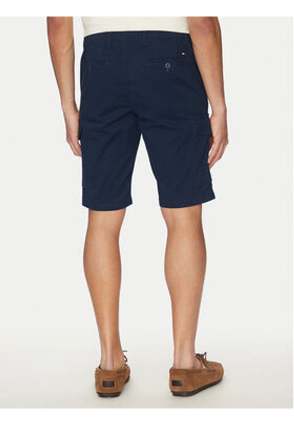 TOMMY HILFIGER - Tommy Hilfiger Szorty materiałowe John MW0MW31244 Granatowy Regular Fit. Kolor: niebieski. Materiał: bawełna
