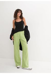 bonprix - Bawełniany top na cienkich ramiączkach (3 szt.). Kolor: czarny. Materiał: bawełna. Długość rękawa: na ramiączkach #2