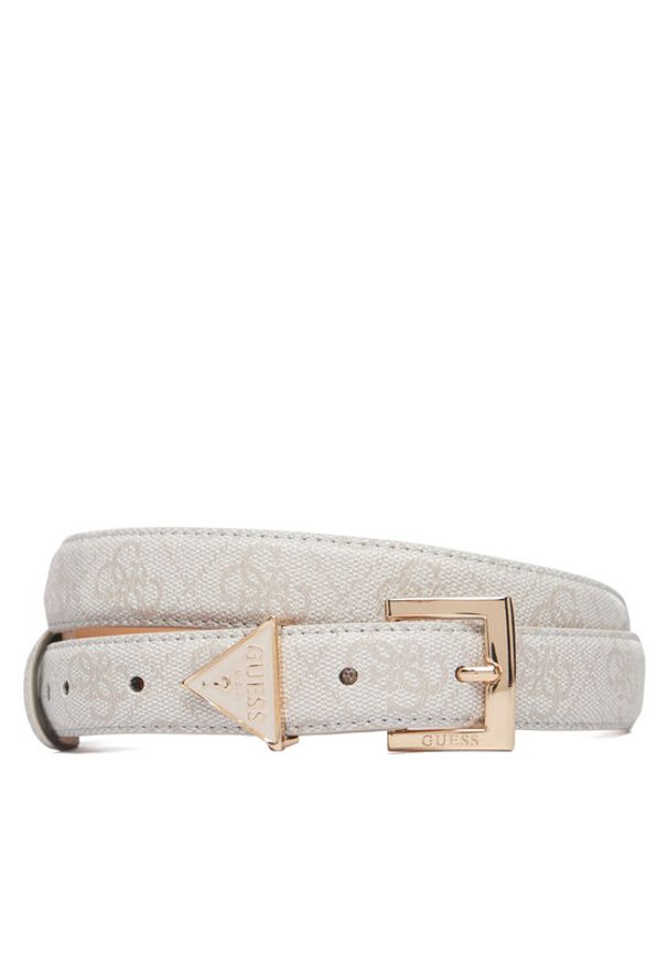 Guess Pasek Damski BW9291 P5425 Beżowy. Kolor: beżowy. Materiał: skóra