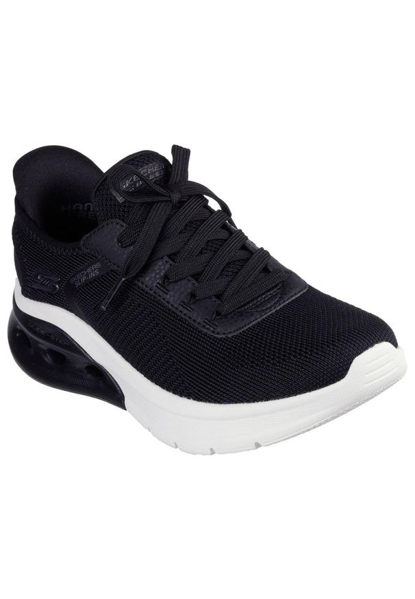 skechers - Damskie BOBS ARC WAVES 2.0 NOW IT Slip-On Czarny. Okazja: na co dzień. Zapięcie: bez zapięcia. Kolor: czarny. Materiał: poliester, materiał. Model: Skechers Sport