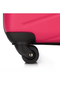 Wittchen - Duża walizka z ABS-u z deseniem. Kolor: różowy. Materiał: materiał, guma. Styl: elegancki, klasyczny #6